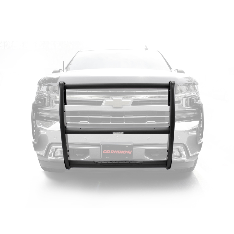 Chevrolet Silverado 1500 Grille Guard - Front - Go Rhino - 3000 Extreme Series StepGuard - Textured Black - `19-`20